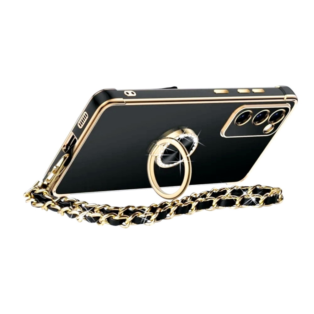 Samsung Galaxy S22 Case with Ring Stand, Phone Case with Strap